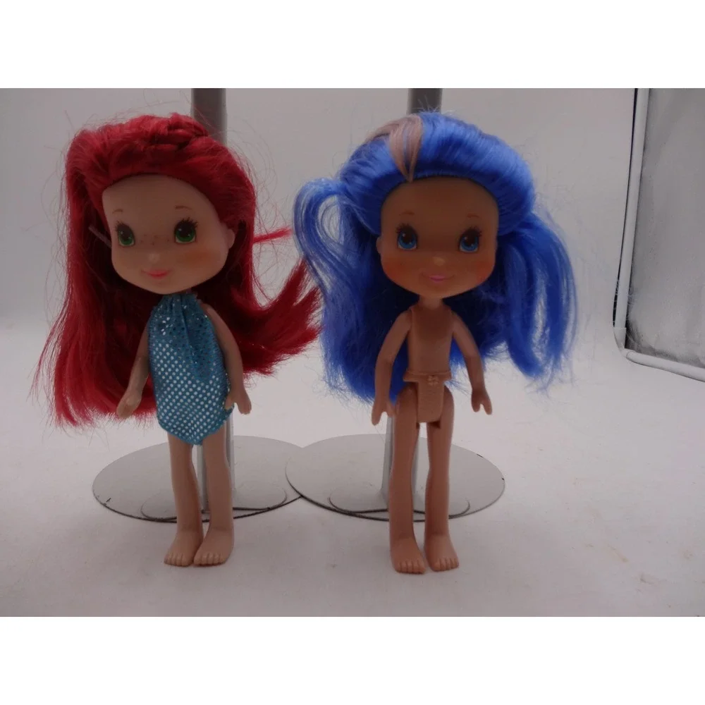 Strawberry Shortcake 2008‎ Blueberry Muffin 6 Inch Doll Lot 2 Red Blue Hair